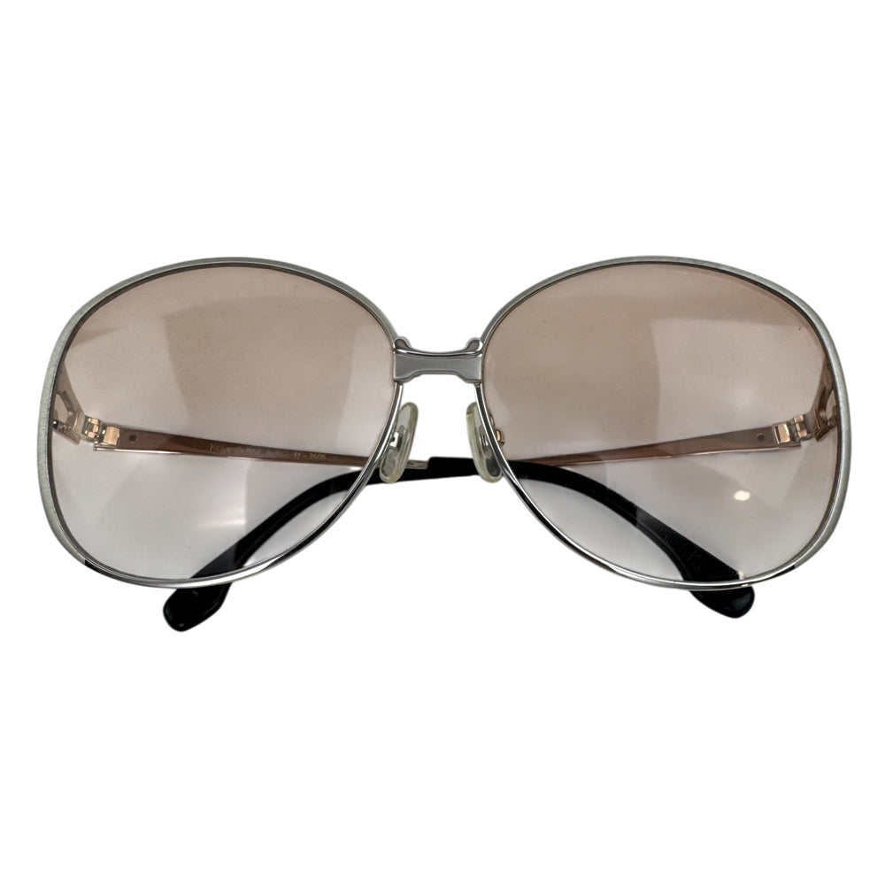 SAINT LAURENT Silver Frame Pink Lens Sunglasses LHQ2092
