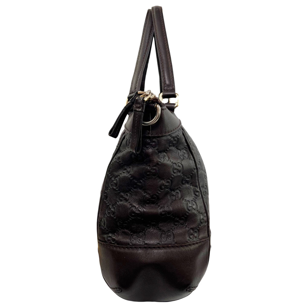 GUCCI Mayfair Guccissima Brown Leather Shoulder Bag LHQ2095