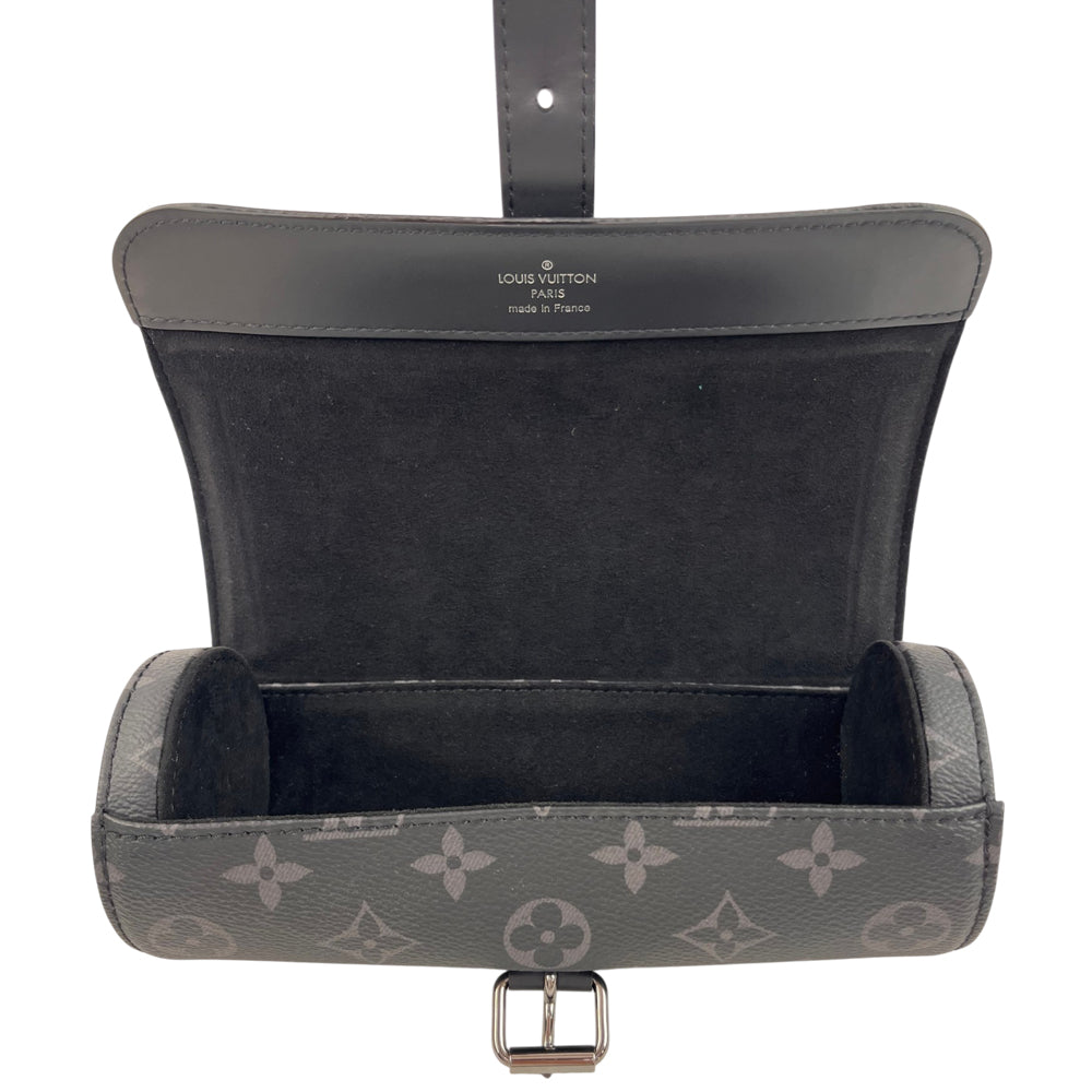 LOUIS VUITTON Monogram Graphite Watch Holder Case LHQ2098