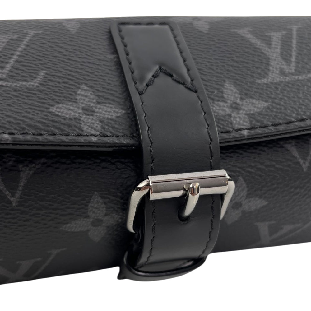 LOUIS VUITTON Monogram Graphite Watch Holder Case LHQ2098
