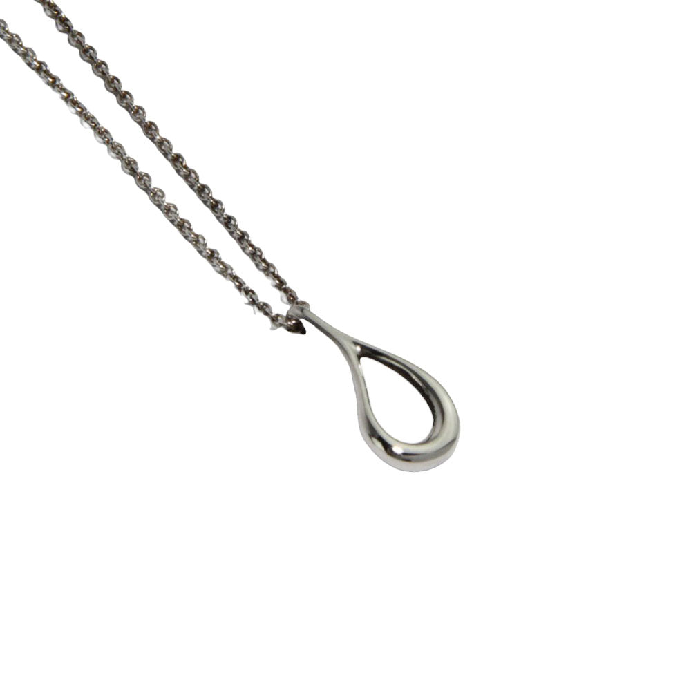 TIFFANY & Co. Necklace Teardrop Pendant Silver LHQ210