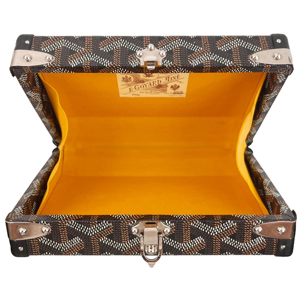 GOYARD Black Minaudière Trunk Clutch Bag LHQ1200
