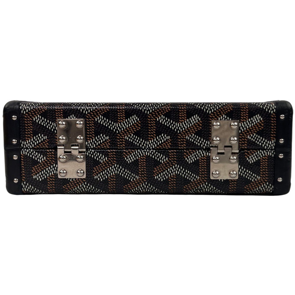 GOYARD Black Minaudière Trunk Clutch Bag LHQ1200