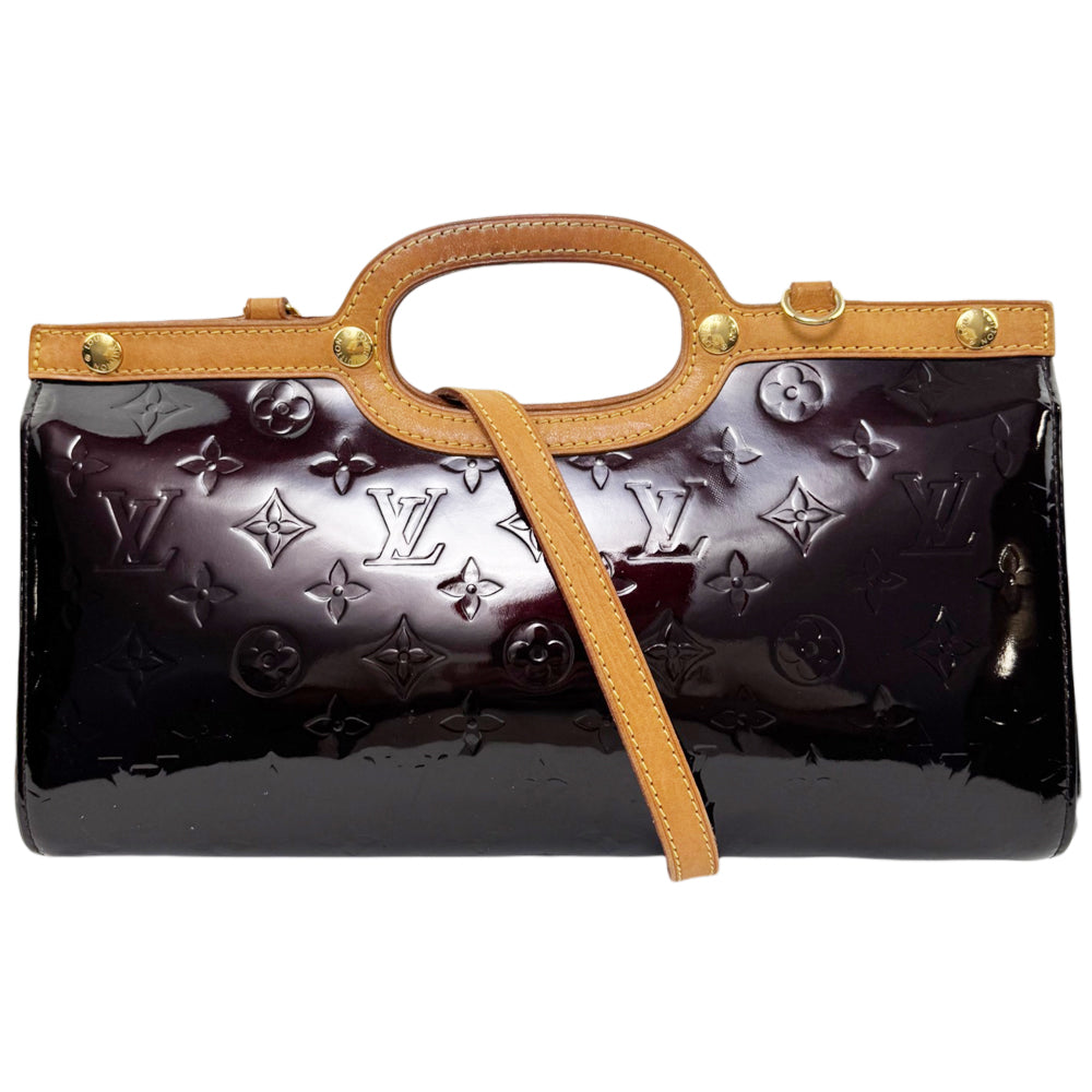 LOUIS VUITTON Roxbury Drive Vernis Burgundy Shoulder Bag LHQ2102