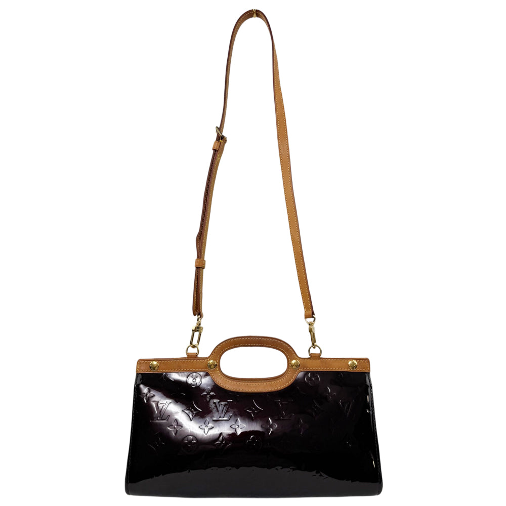 LOUIS VUITTON Roxbury Drive Vernis Burgundy Shoulder Bag LHQ2102