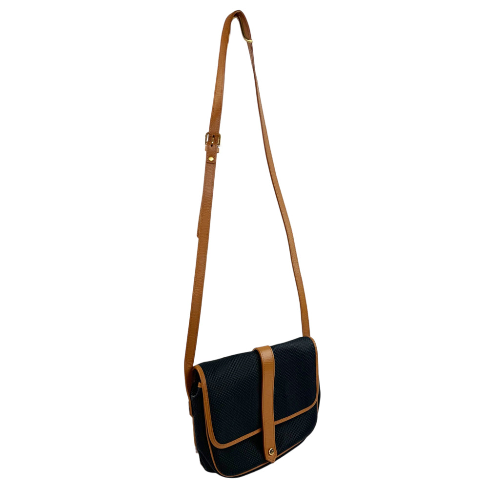 SAINT LAURENT Black/Brown Crossbody Bag LHQ2104