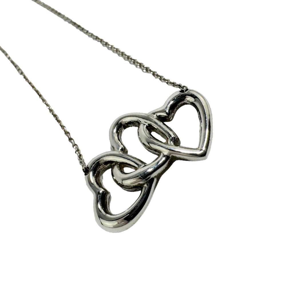 TIFFANY & Co. Collana con triplo ciondolo a forma di cuore Argento LHQ211