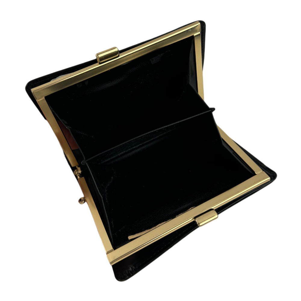 BURBERRY Black Leather Bi-Fold Wallet LHQ2117