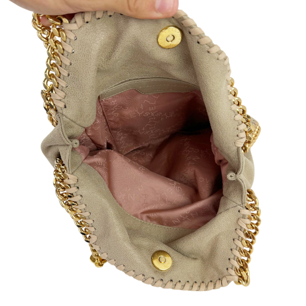 STELLA McCARTNEY Falabella Gold 2-Way Shoulder Bag LHQ2122