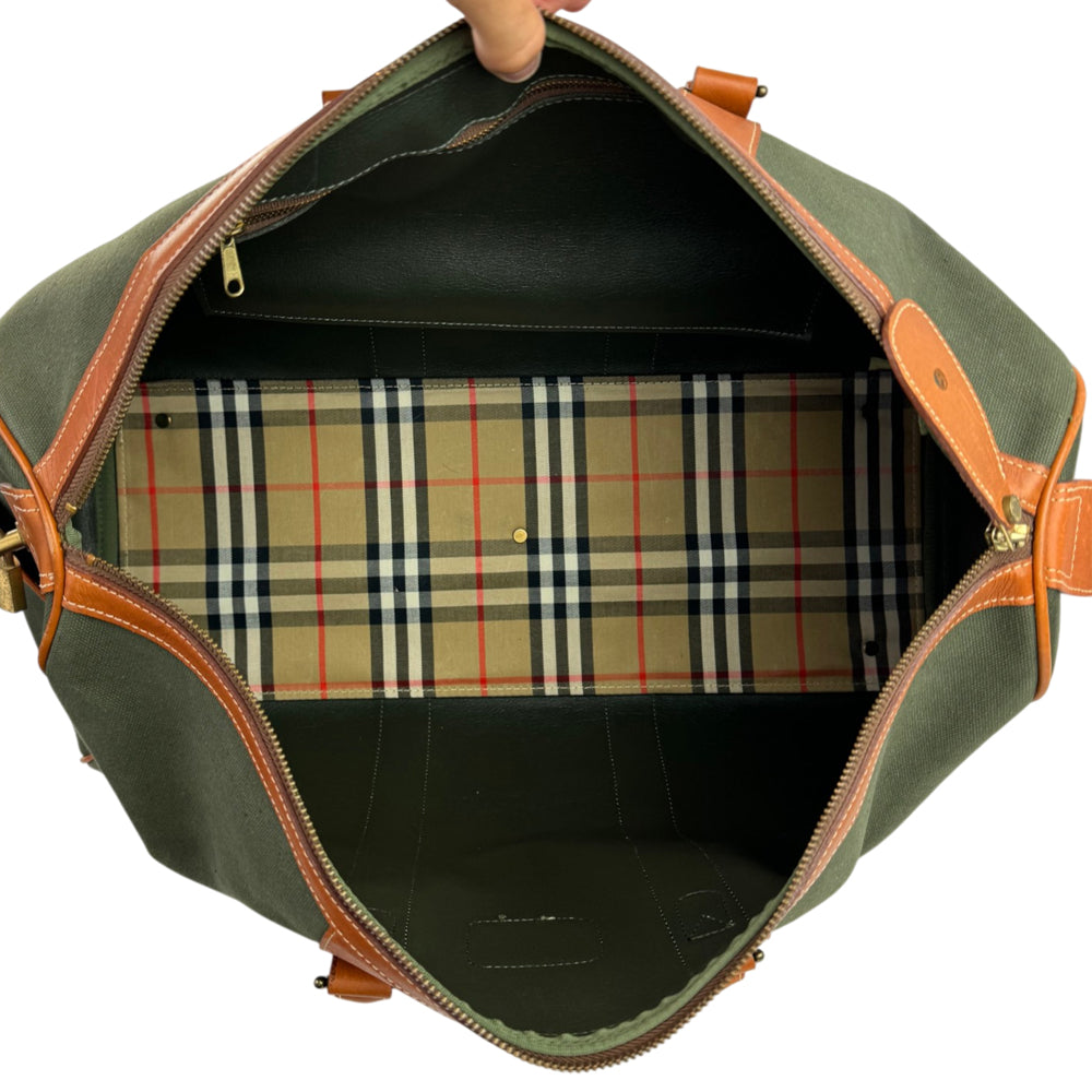 BURBERRY Green Boston Bag LHQ2124