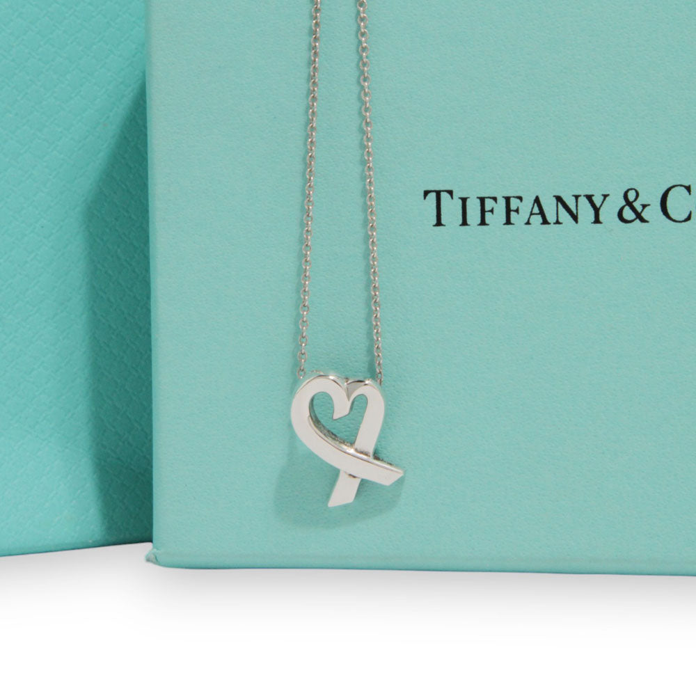 TIFFANY & Co. Collier Paloma Picasso Pendentif Coeur d'Amour Argent LHQ213