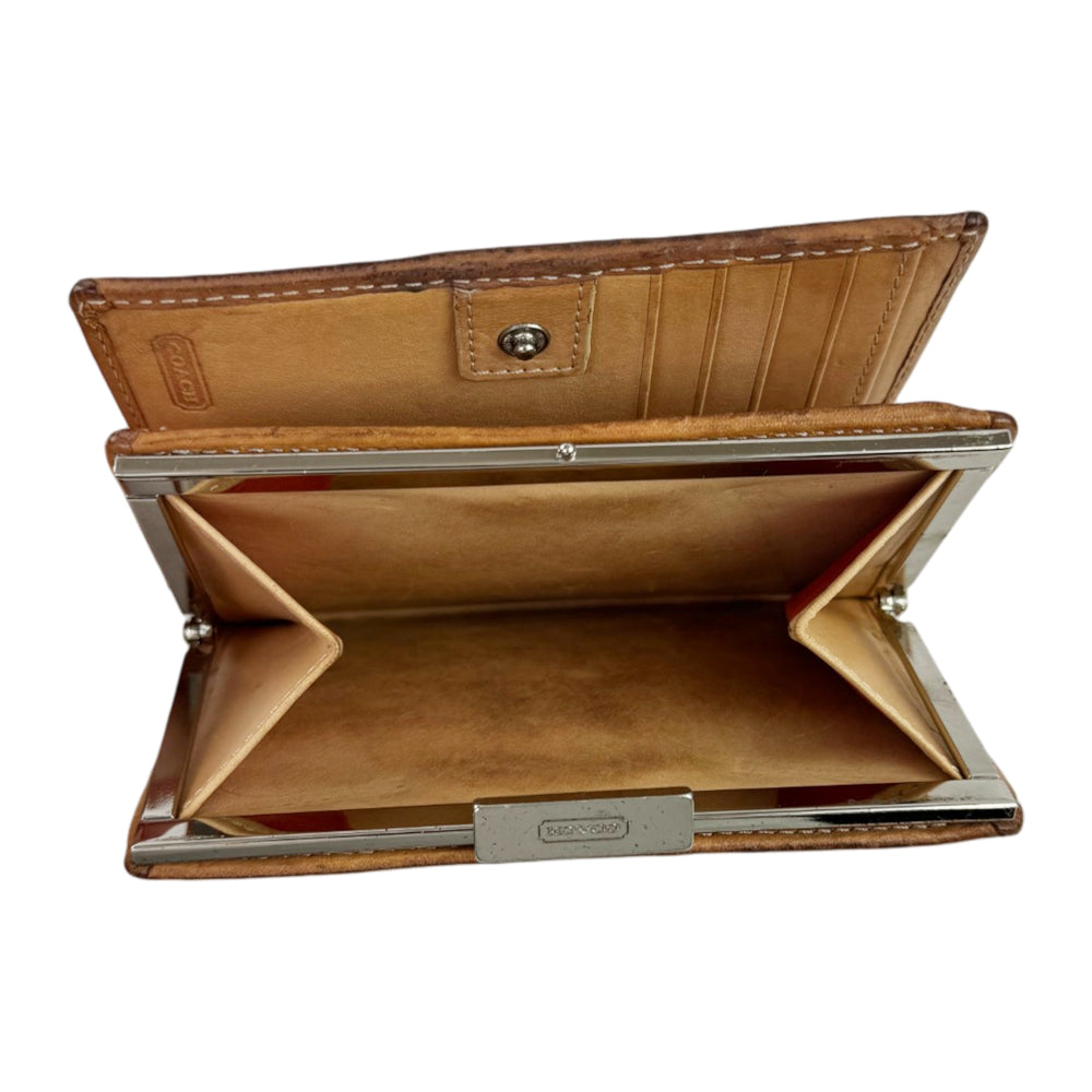 COACH Signature Monogram Bi-Fold Wallet LHQ2140