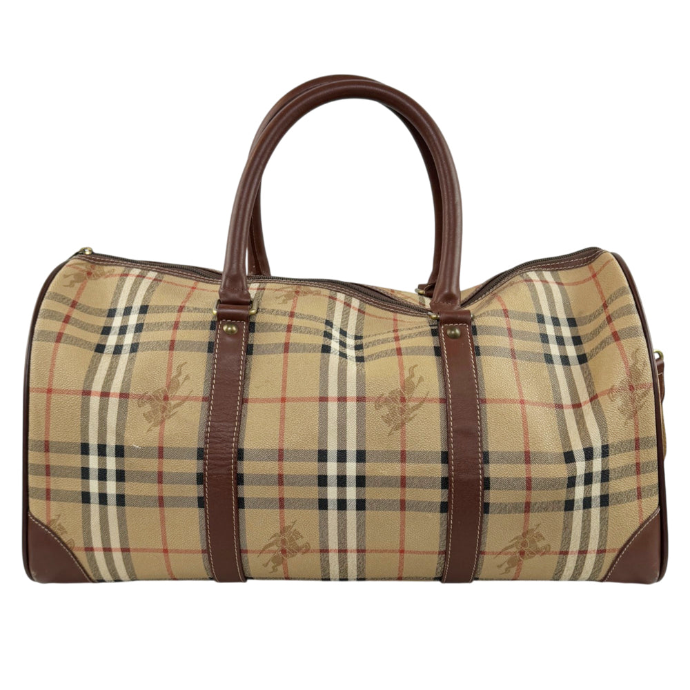 BURBERRY Nova Check Duffle/Boston Shoulder Bag LHQ2144