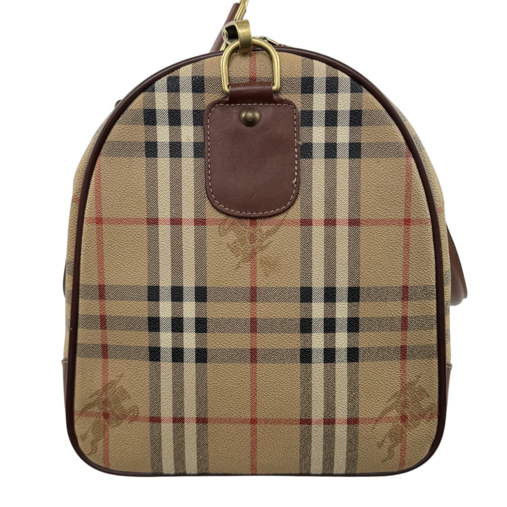 BURBERRY Nova Check Duffle/Boston Shoulder Bag LHQ2144