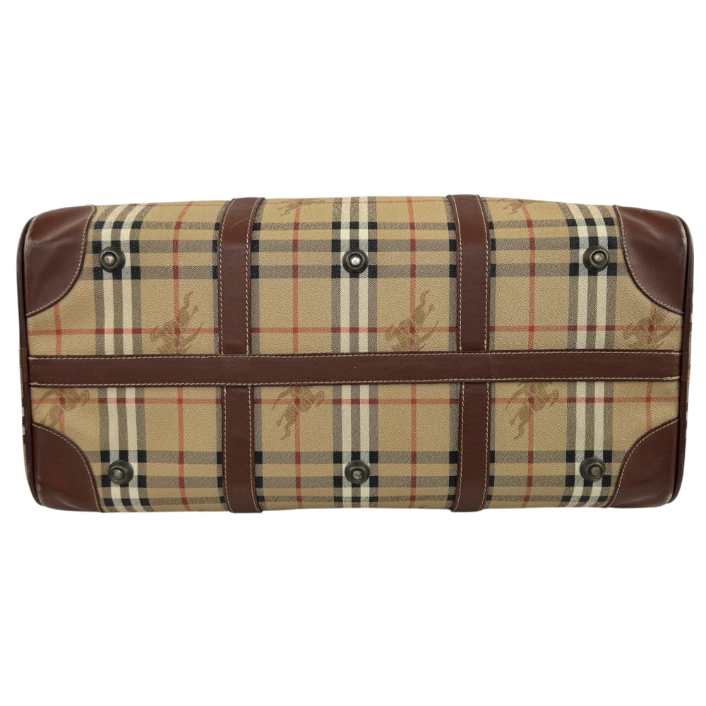 BURBERRY Nova Check Duffle/Boston Shoulder Bag LHQ2144