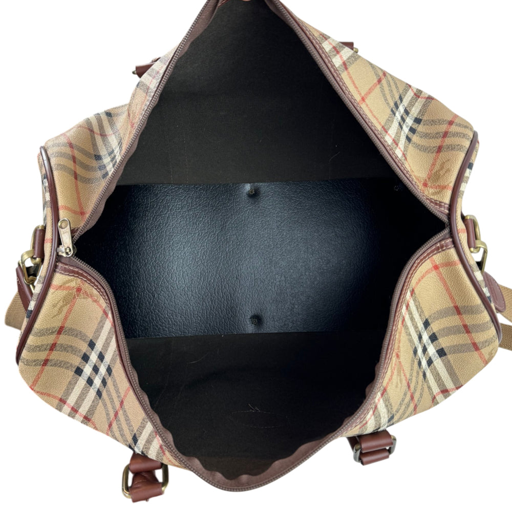 BURBERRY Nova Check Duffle/Boston Shoulder Bag LHQ2144