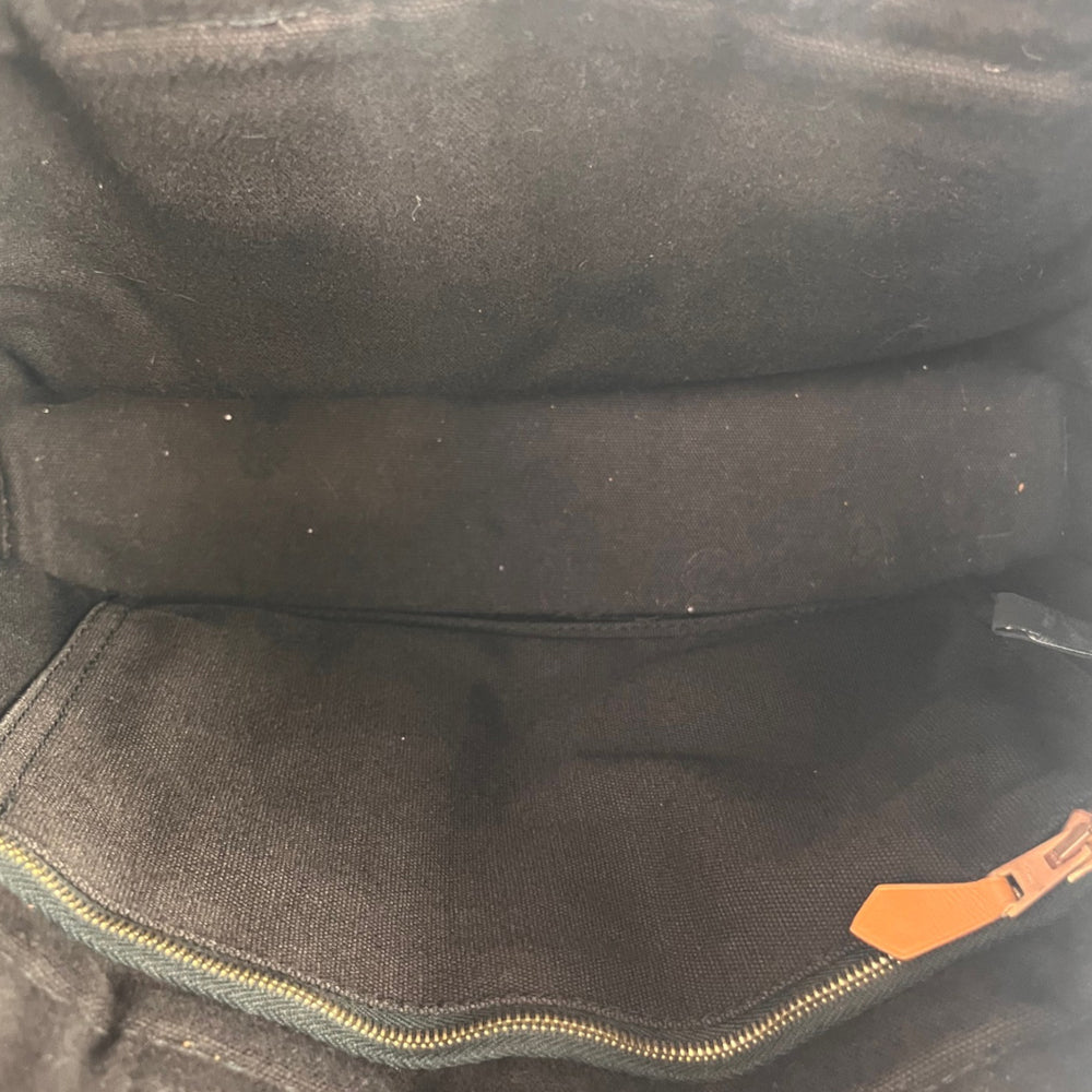 HERMES Fourre Tout Black Canvas Tote Bag LHQ2145