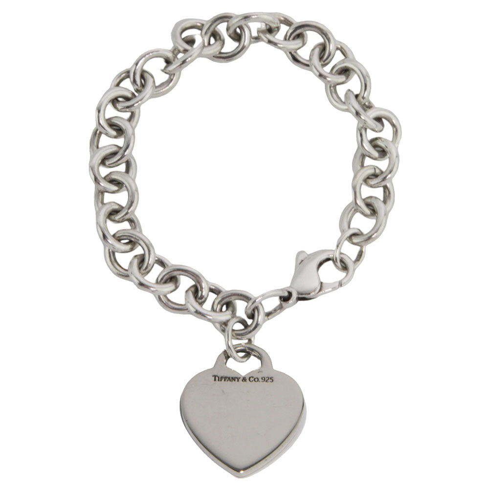 TIFFANY & Co. Bracciale in argento con etichetta a cuore LHQ215