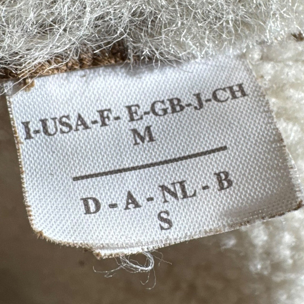 BRUNELLO CUCINELLI Brown Suede Fur Lined Jacket Size M LHQ2156