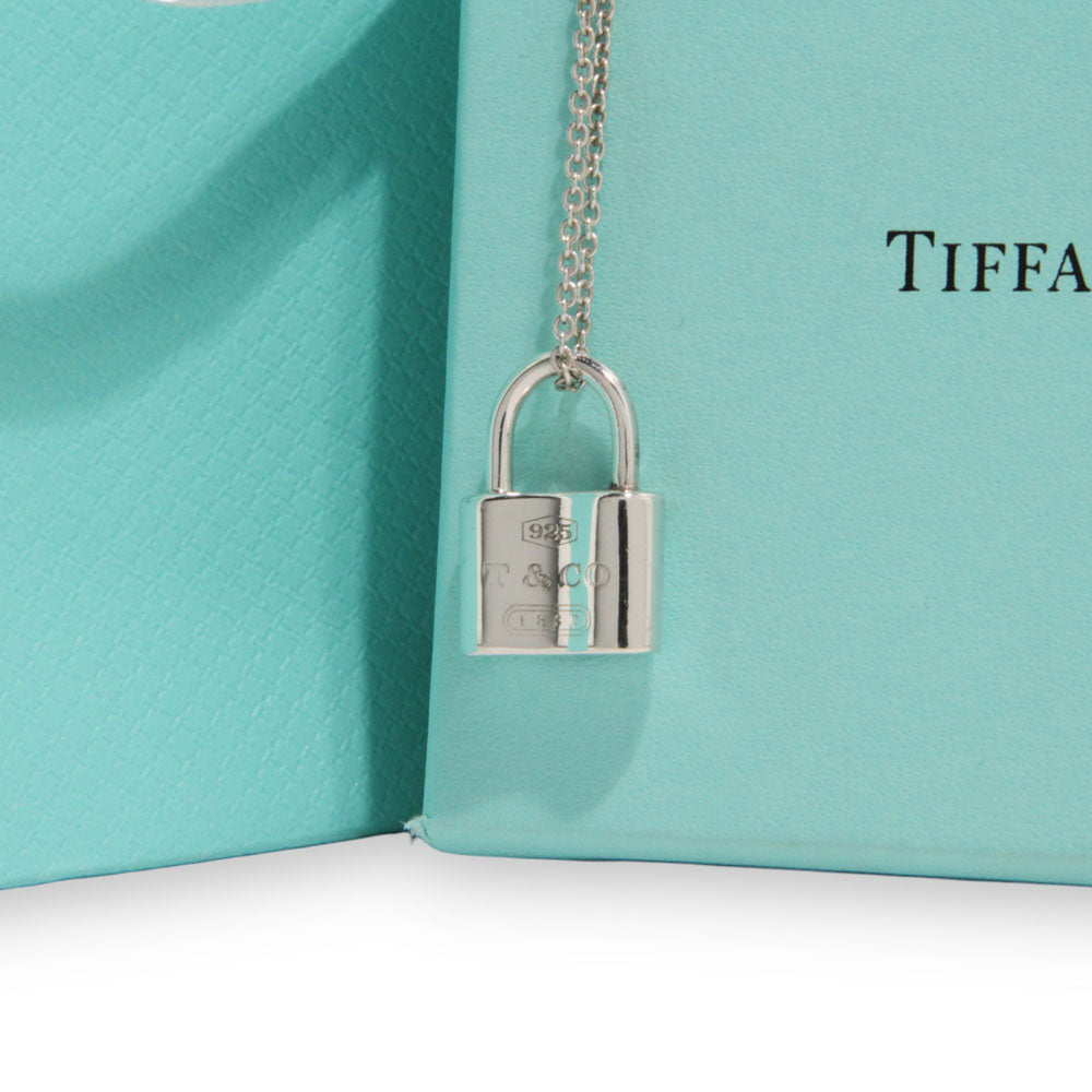 TIFFANY & Co. Collar Candado Colgante Plata LHQ216