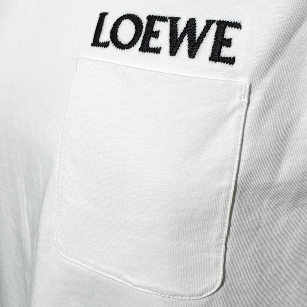 LOEWE White Pocket Logo T-Shirt Size M LHQ2161
