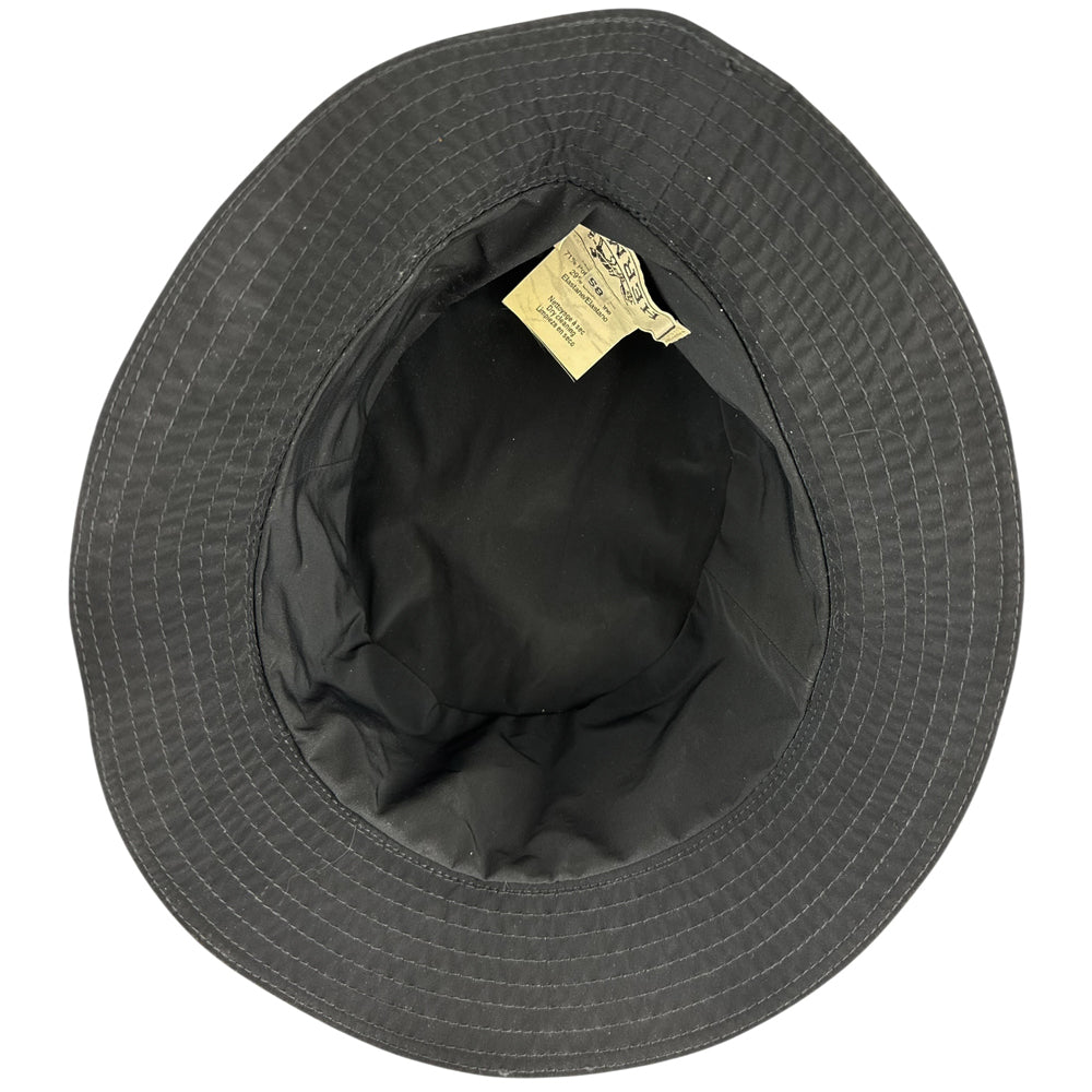 HERMES Navy Brad Zip Bucket Hat Size L LHQ2164