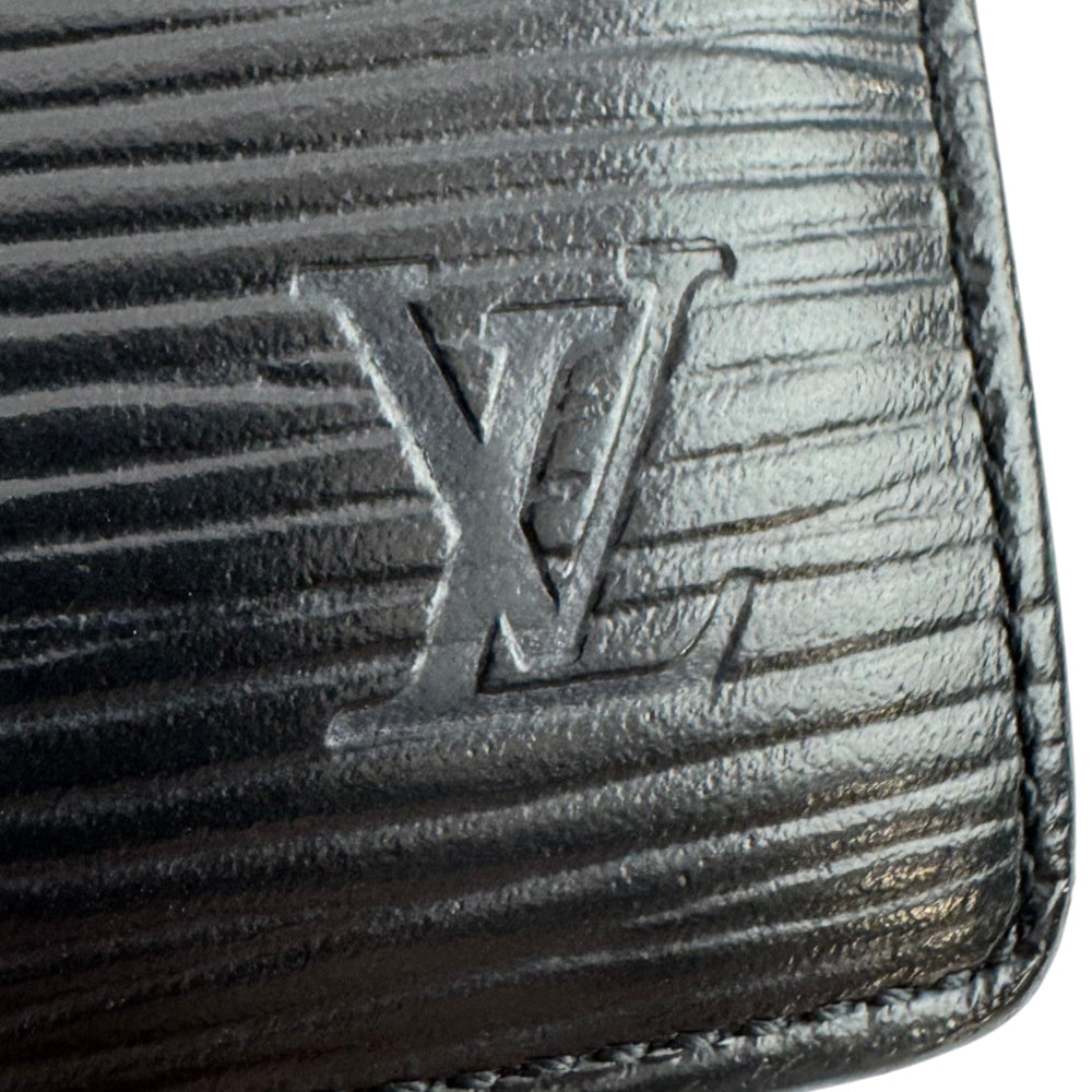 LOUIS VUITTON Black Epi Leather Wallet LHQ2165
