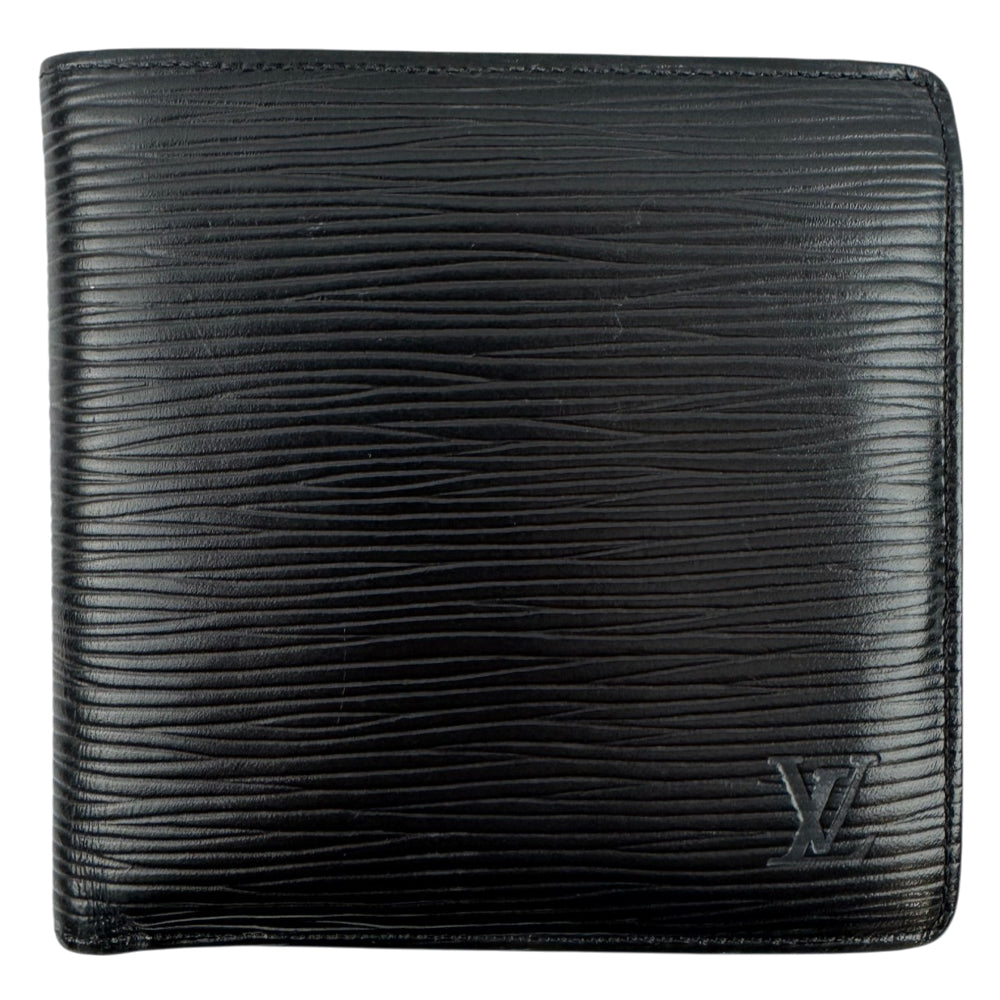 LOUIS VUITTON Black Epi Leather Wallet LHQ2165