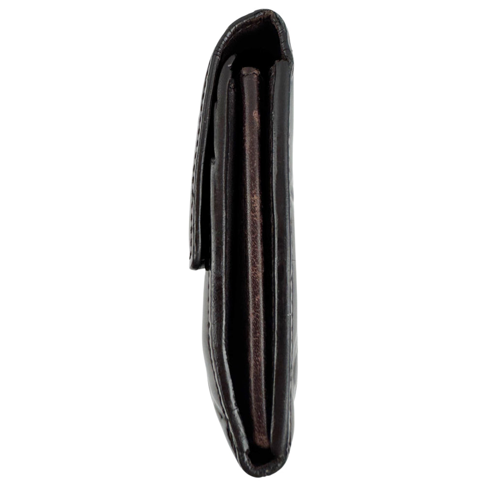 LOUIS VUITTON Burgundy Vernis Patent Leather Purse Wallet LHQ2166