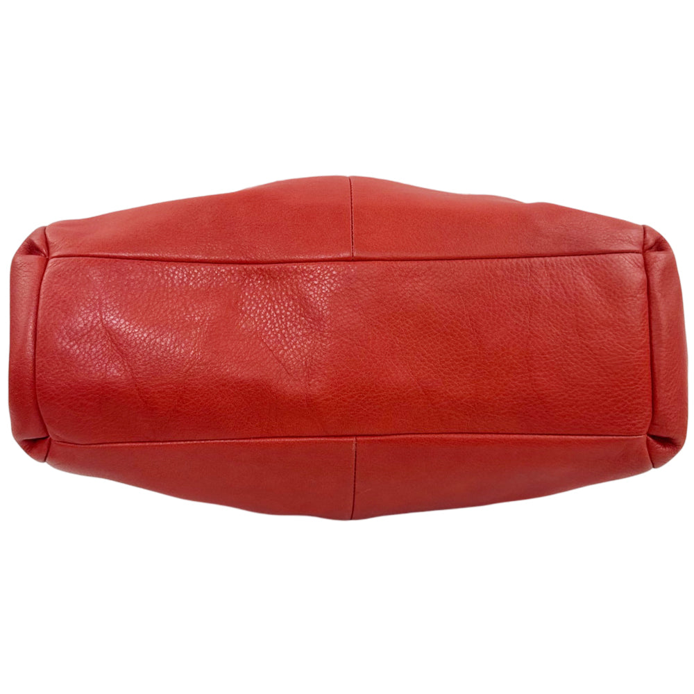 COACH Red Leather Shoulder Bag LHQ2174
