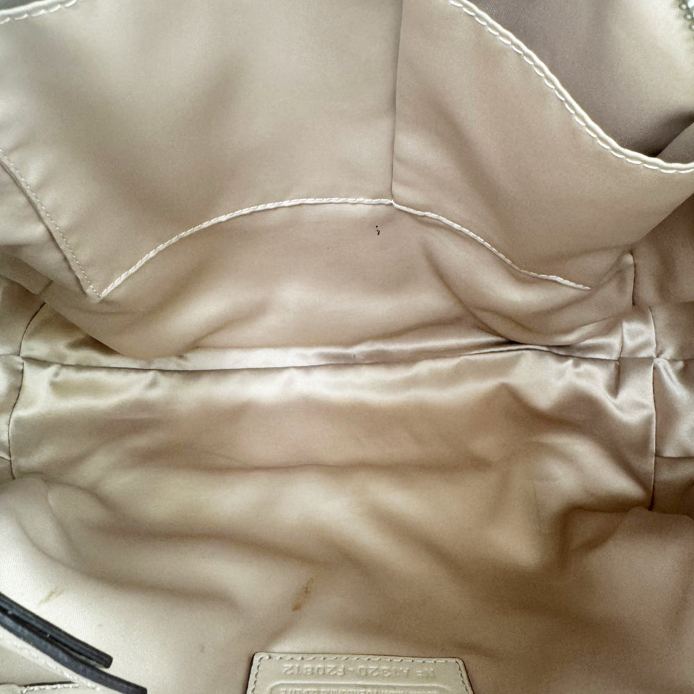 COACH White/Grey Leather Shoulder Bag LHQ2175
