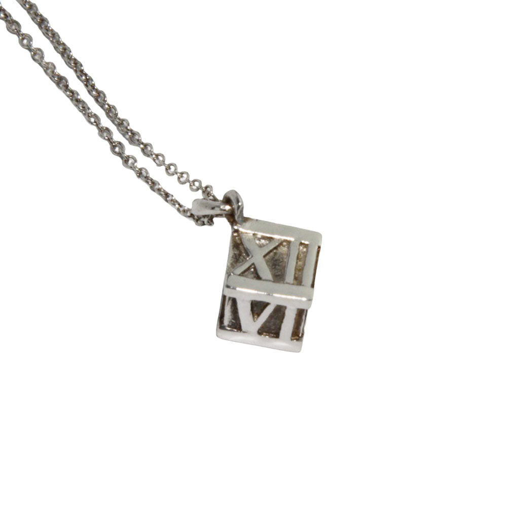 TIFFANY & Co. Collier Pendentif Atlas Cube Argent LHQ218