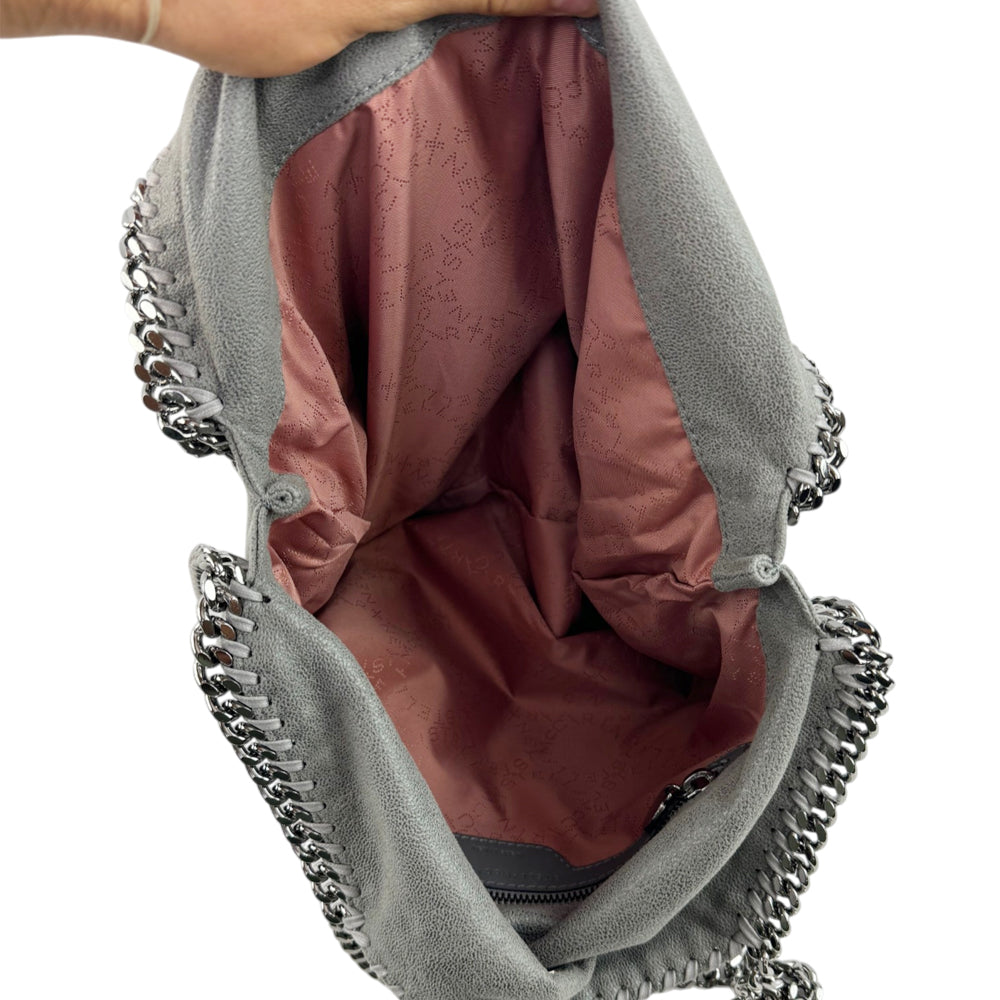 STELLA McCARTNEY Falabella Grey Chain Shoulder Bag LHQ2181