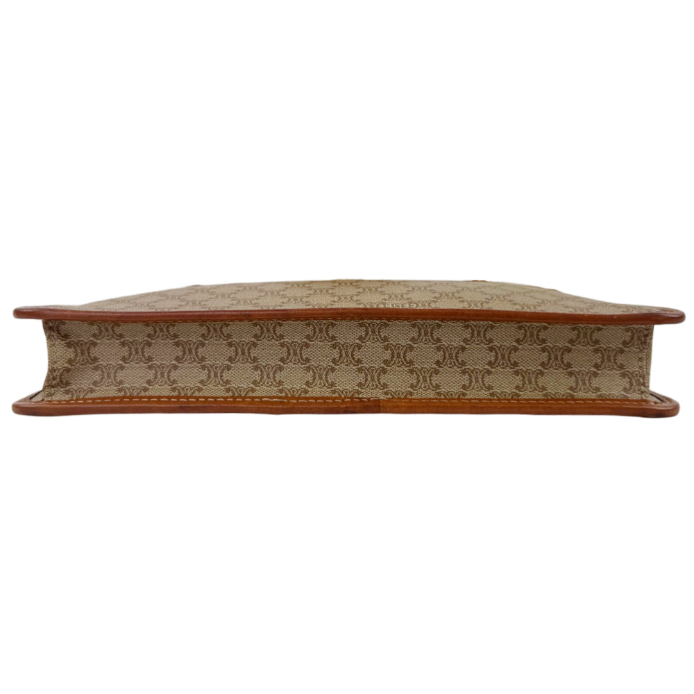 CELINE Macadam Light Brown Envelope Clutch Pouch LHQ2192