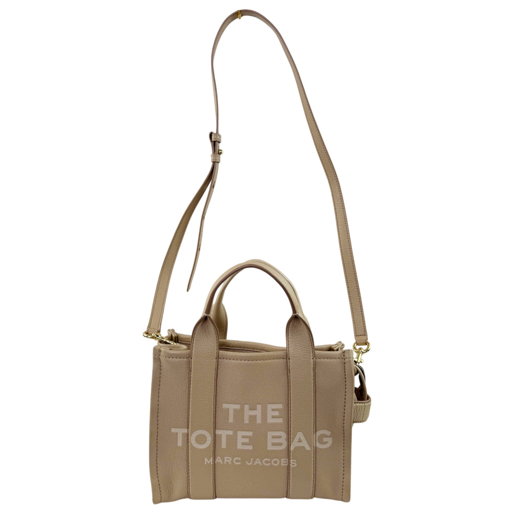 MARC JACOBS 'The Tote Bag' Small Cream Leather Shoulder Bag LHQ2196