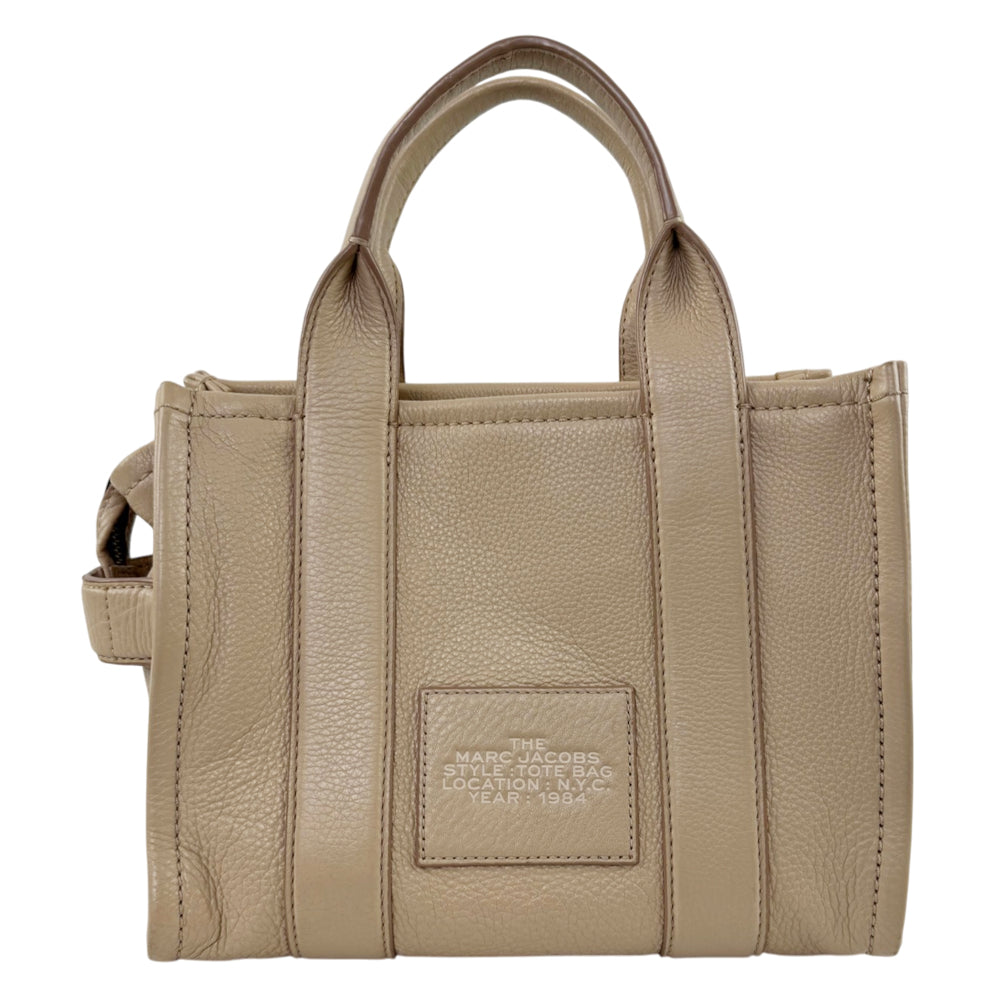 MARC JACOBS 'The Tote Bag' Small Cream Leather Shoulder Bag LHQ2196
