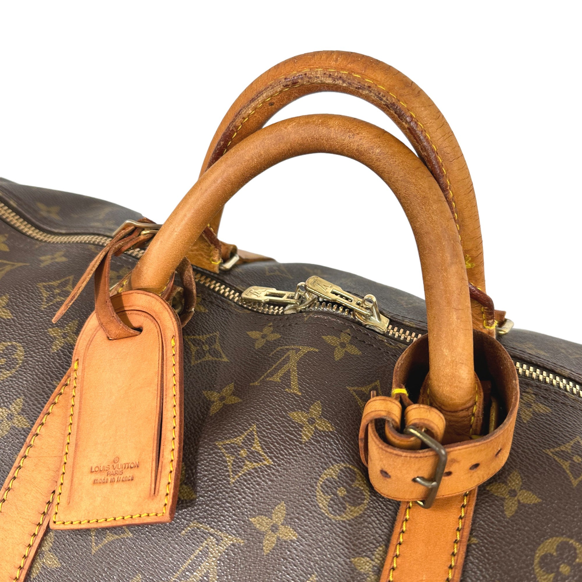 LOUIS VUITTON Keepall Bandouliere 60 Monogramm Tasche mit Riemen LHQ22