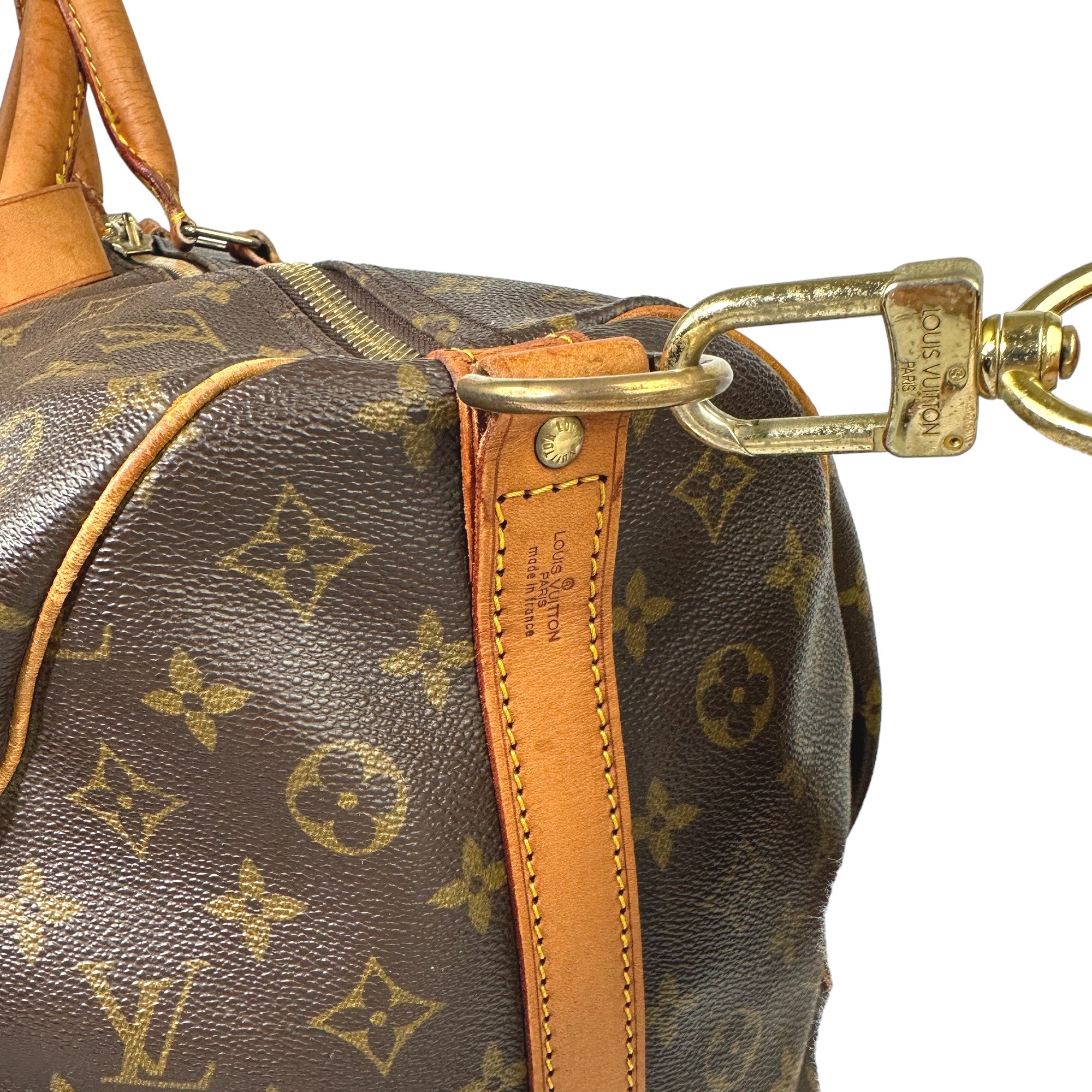 LOUIS VUITTON Keepall Bandouliere 60 Monogramm Tasche mit Riemen LHQ22