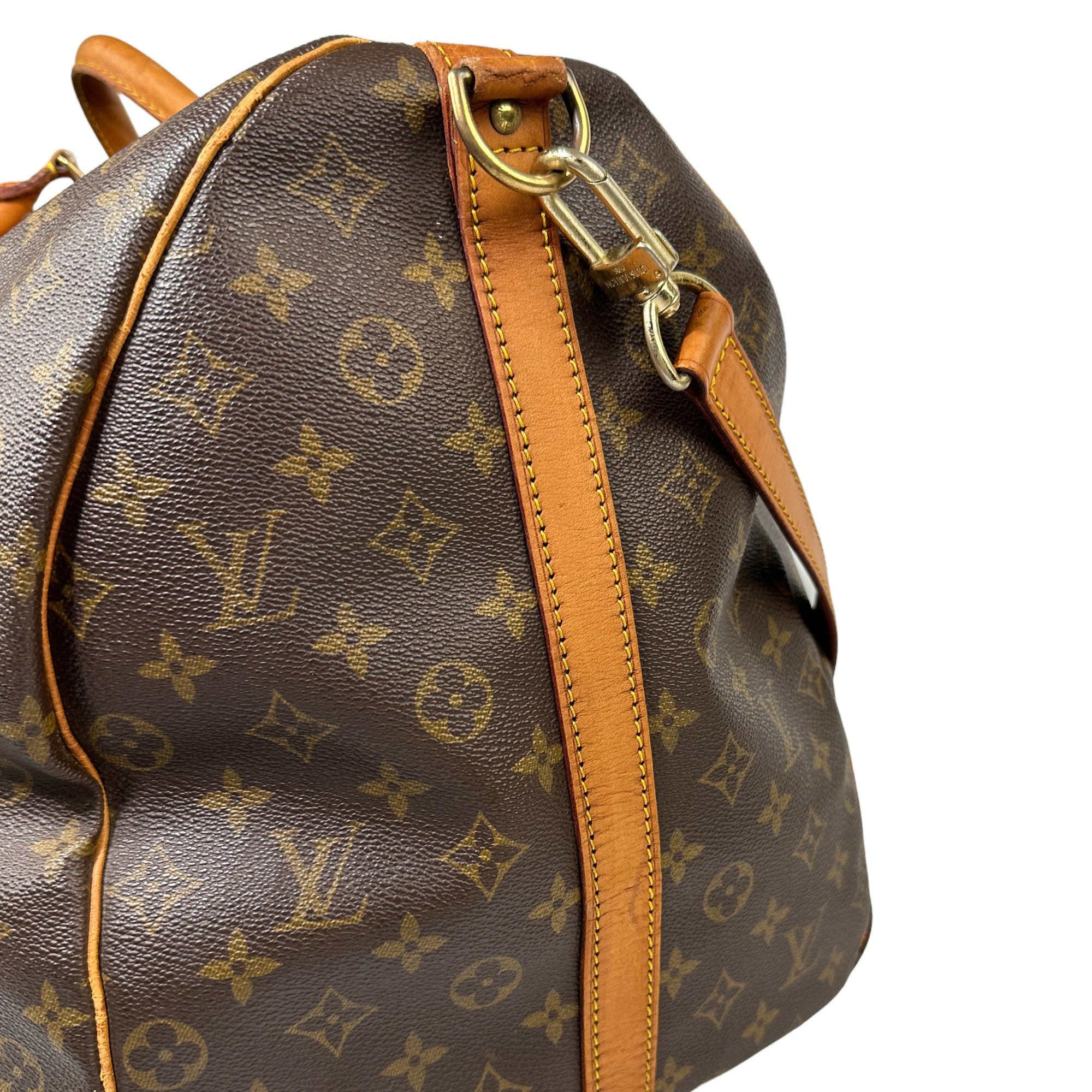 LOUIS VUITTON  Keepall Bandouliere 60 Monogram Bag With Strap LHQ22