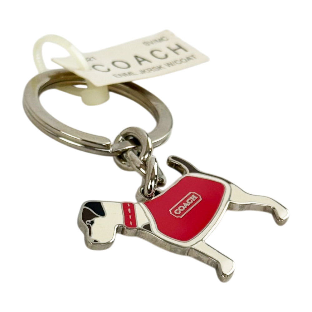 COACH White Dog Key Ring/Charm LHQ2200