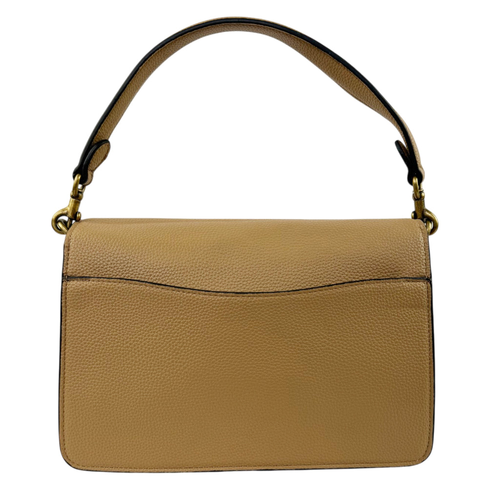 COACH Tabby 26 Beige Leather Large Shoulder Bag LHQ2209