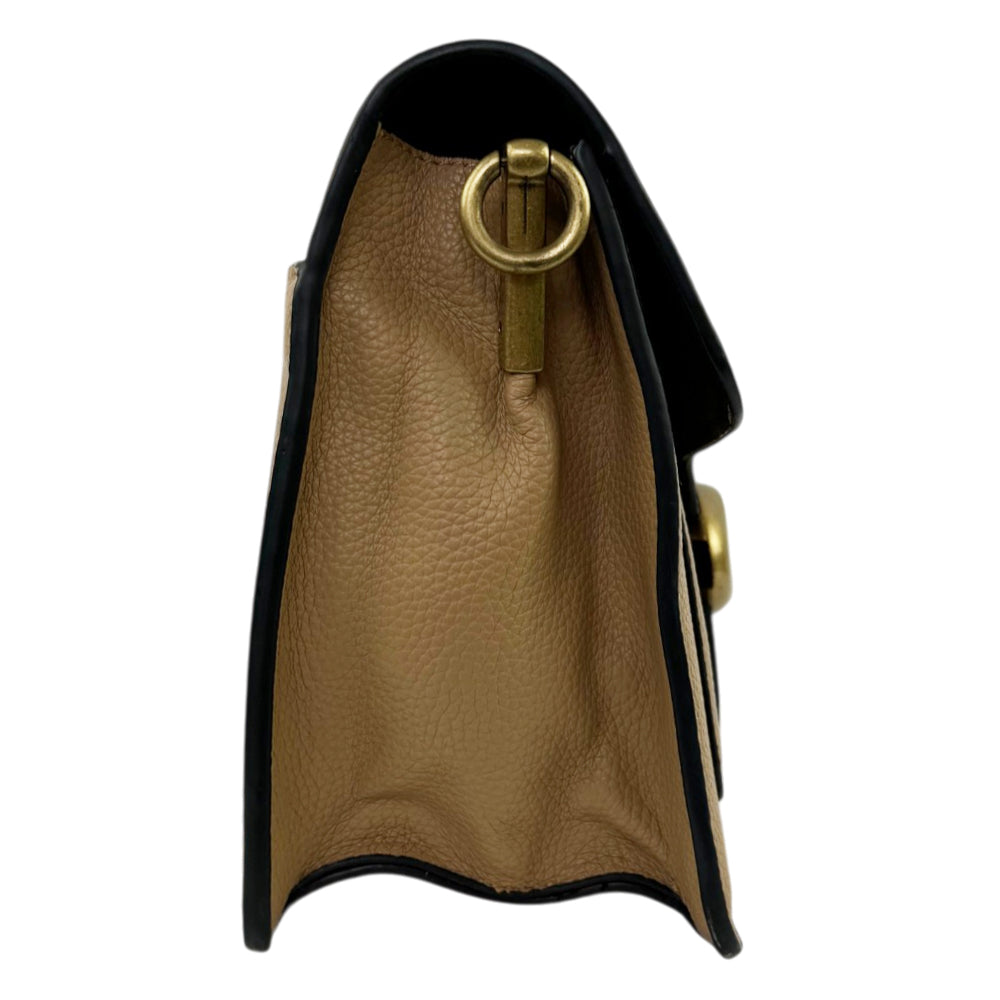 COACH Tabby 26 Beige Leather Large Shoulder Bag LHQ2209