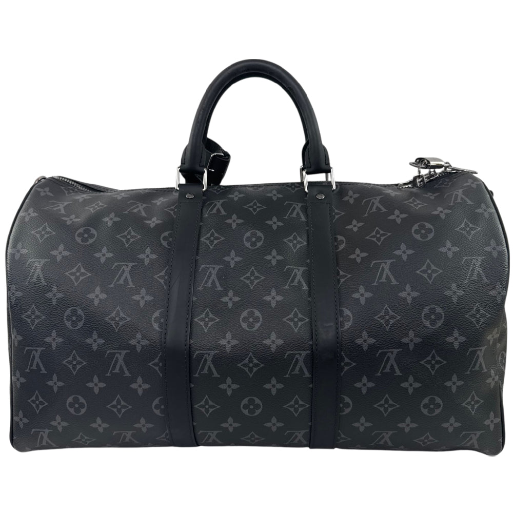 LOUIS VUITTON Monogram Eclipse Keepall 45 Bandouliere Duffel Bag LHQ2214