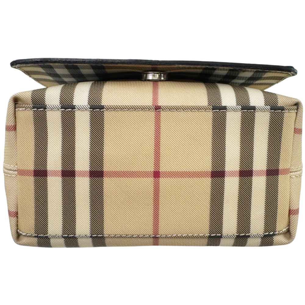 BURBERRY Nova Check Flap Shoulder Bag LHQ2219