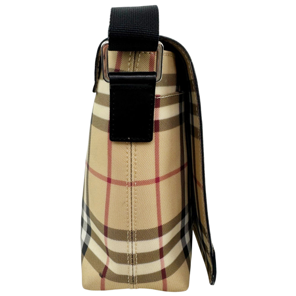 BURBERRY Nova Check Flap Shoulder Bag LHQ2219