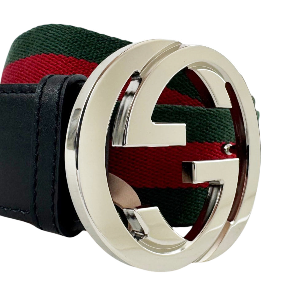 GUCCI GG Sherry Line Web Belt Size 36" LHQ2220