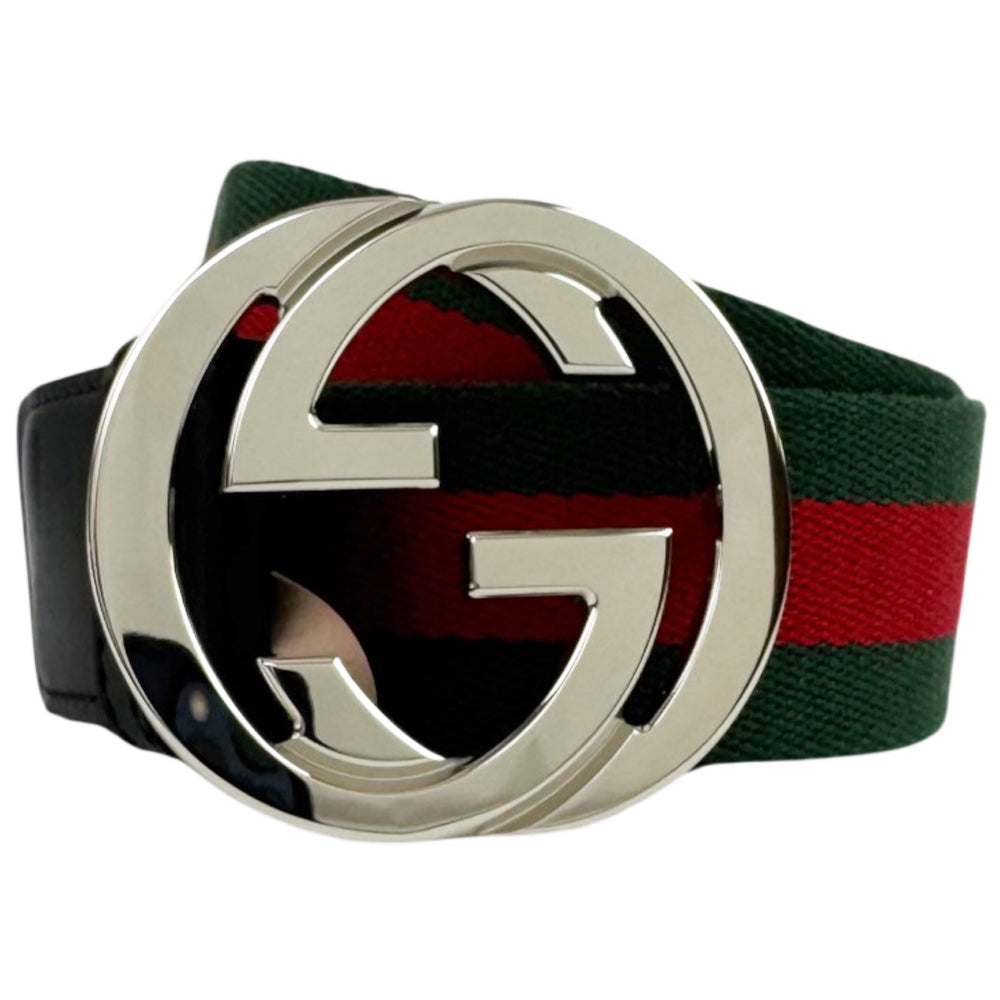 GUCCI GG Sherry Line Web Belt Size 36" LHQ2220