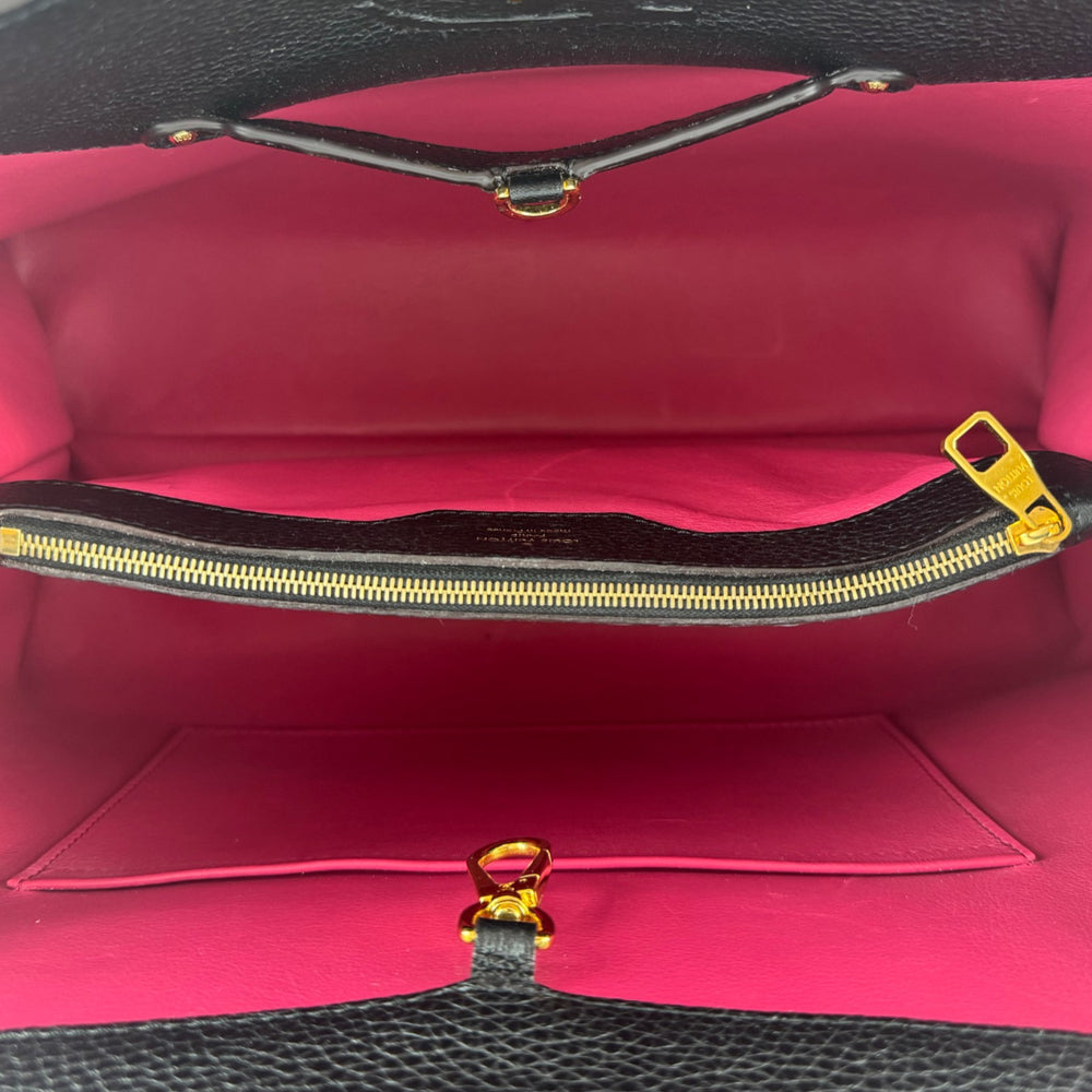 LOUIS VUITTON Capucines GM Black Leather Handbag LHQ2223