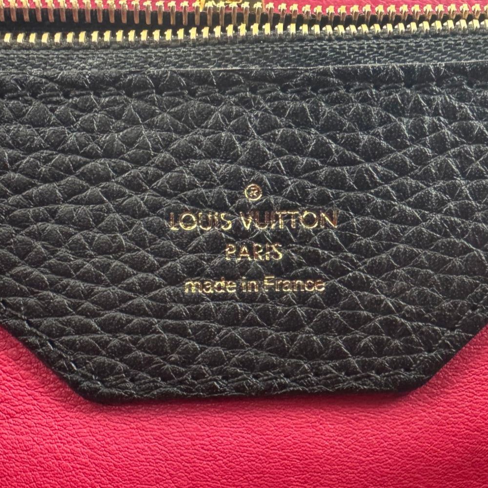 LOUIS VUITTON Capucines GM Black Leather Handbag LHQ2223