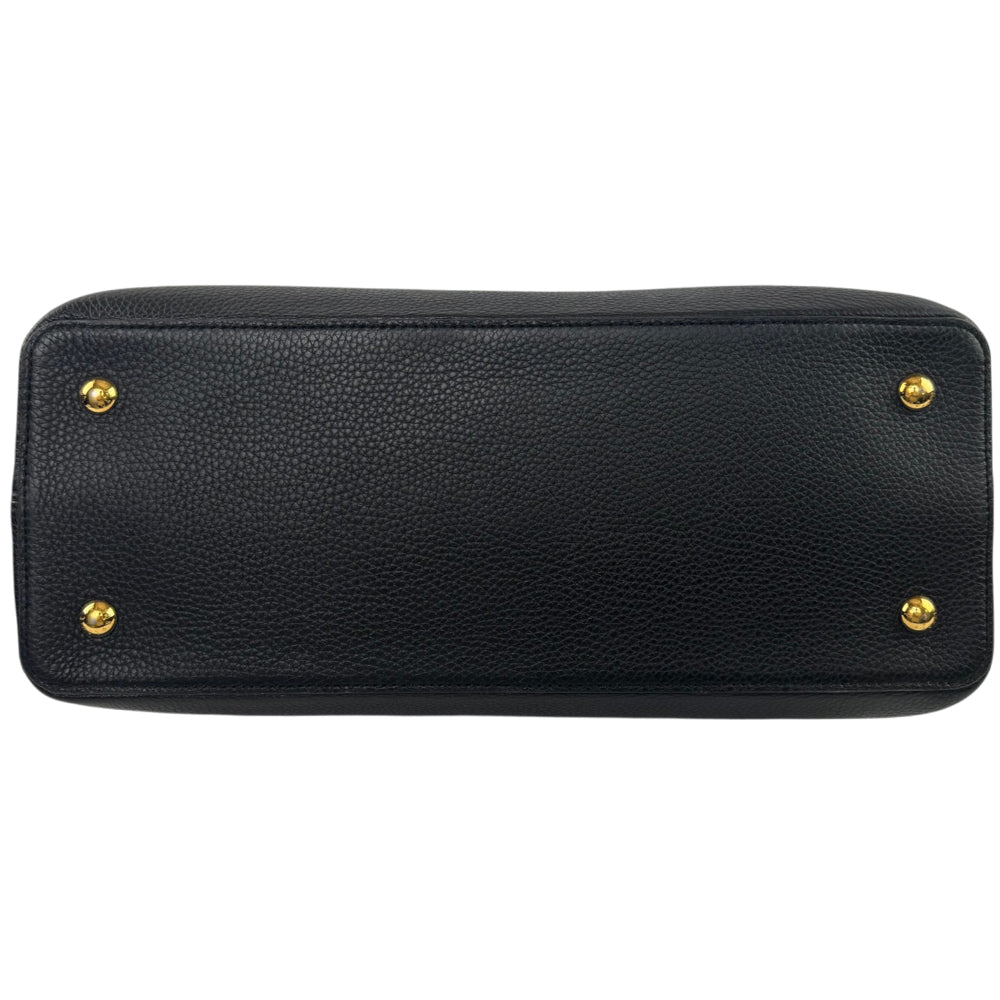 LOUIS VUITTON Capucines GM Black Leather Handbag LHQ2223